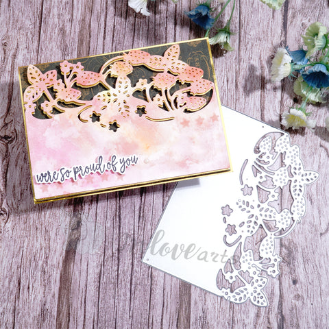Inlovearts Strawberry Border Cutting Dies