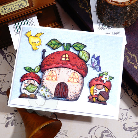 Inlovearts Strawberry House Cutting Dies