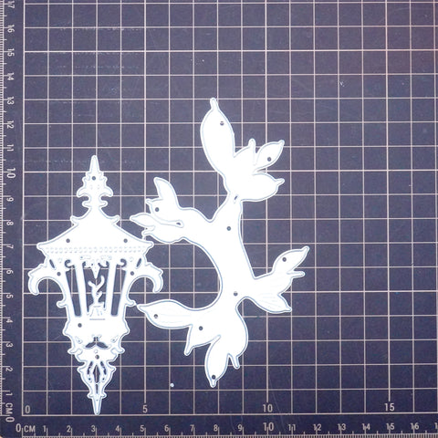 Inlovearts Street Lamp and Leaves Cutting Dies