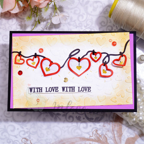 Inlovearts String of Hearts Cutting Dies