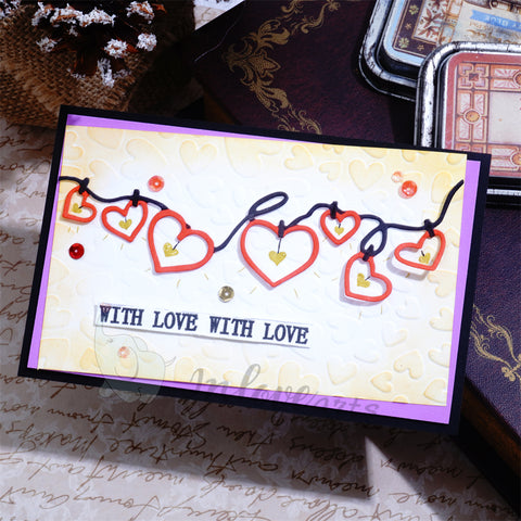 Inlovearts String of Hearts Cutting Dies