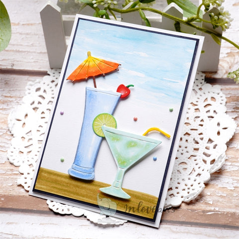 Inlovearts Summer Drink Cutting Dies