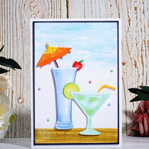 Inlovearts Summer Drink Cutting Dies