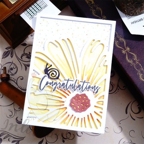 Inlovearts Sunflower Background Board Cutting Dies
