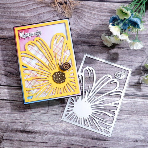 Inlovearts Sunflower Background Board Cutting Dies