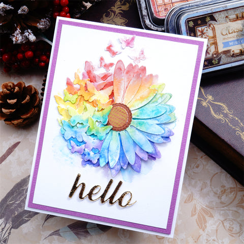 Inlovearts Sunflower and Butterflies Cutting Dies