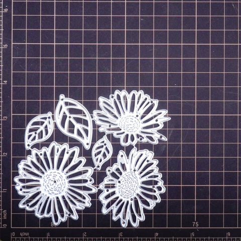 Inlovearts Sunflower and Leaf Set Cutting Dies