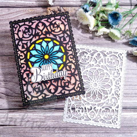 Inlovearts Surrounded Lace Background Board Cutting Dies