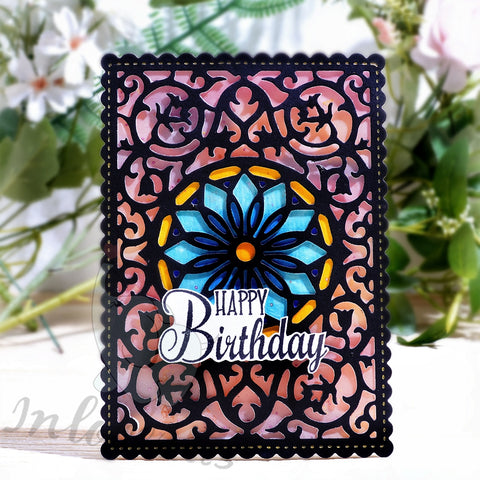 Inlovearts Surrounded Lace Background Board Cutting Dies