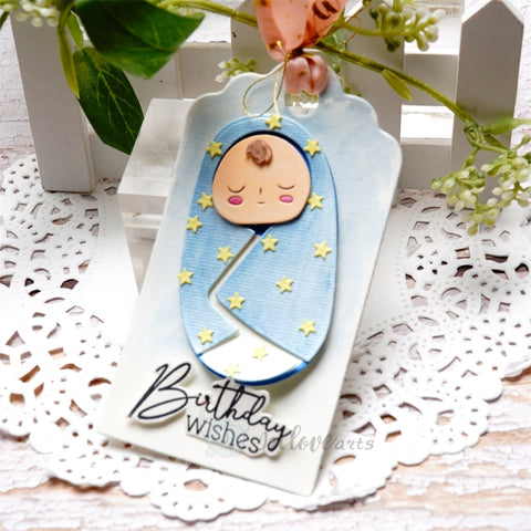 Inlovearts Swaddled Baby Cutting Dies