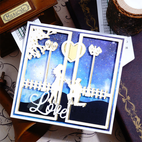 Inlovearts Sweet Couple Border Cutting Dies