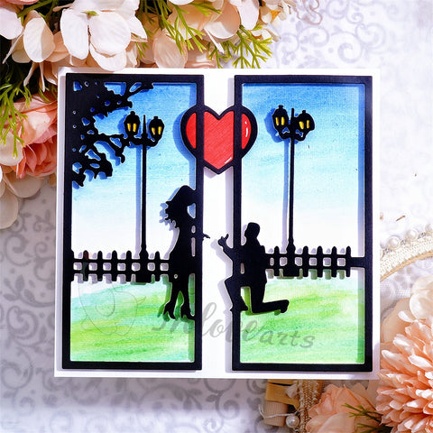 Inlovearts Sweet Couple Border Cutting Dies