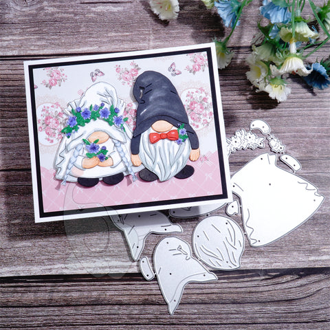 Inlovearts Sweet Gnome Couple Cutting Dies