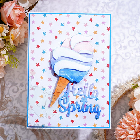 Inlovearts Sweet Ice Cream Cutting Dies