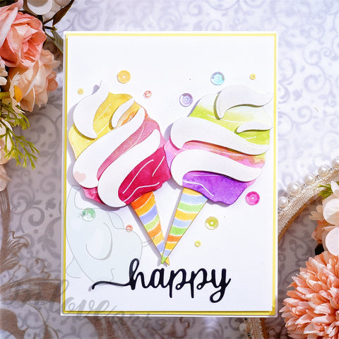 Inlovearts Sweet Ice Cream Cutting Dies