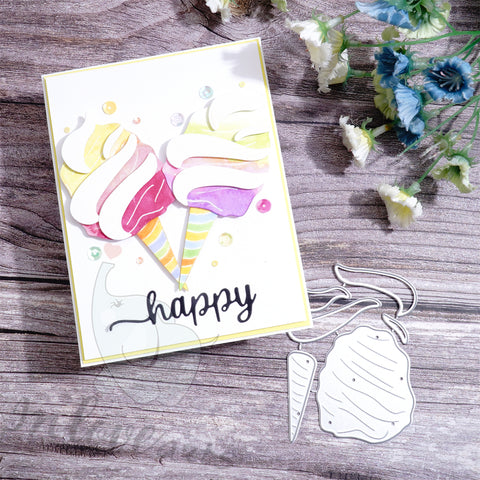 Inlovearts Sweet Ice Cream Cutting Dies
