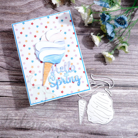 Inlovearts Sweet Ice Cream Cutting Dies
