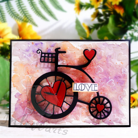 Inlovearts Sweet Love Bike Cutting Dies