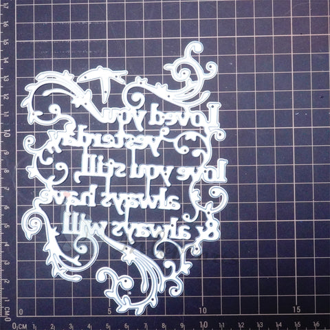 Inlovearts Sweet Phrase Border Cutting Dies