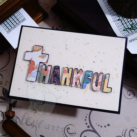 Inlovearts THANKFUL Word Cutting Dies