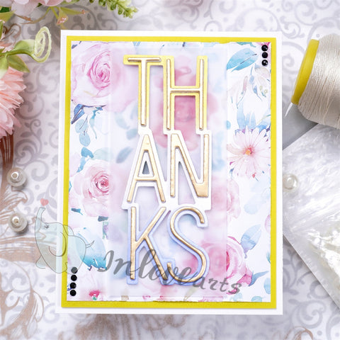 Inlovearts "THANKS" Word Cutting Dies