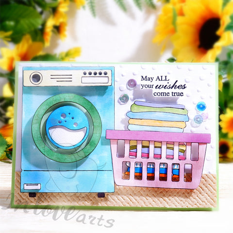 Inlovearts The Washing Machine Cutting Dies