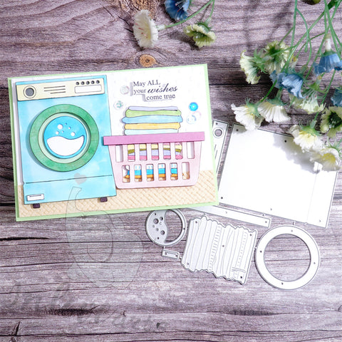 Inlovearts The Washing Machine Cutting Dies