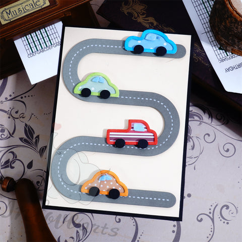 Inlovearts The Winding Road Cutting Dies