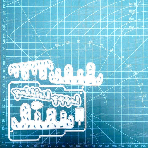 Inlovearts Three-tier Birthday Cake Cutting Dies