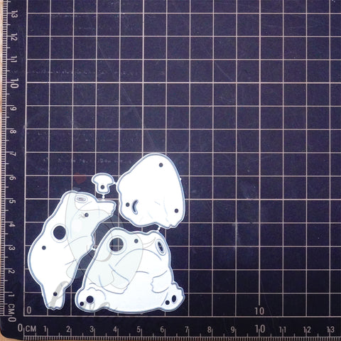 Inlovearts Three Lovely Frogs Cutting Dies