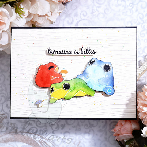 Inlovearts Three Lovely Frogs Cutting Dies