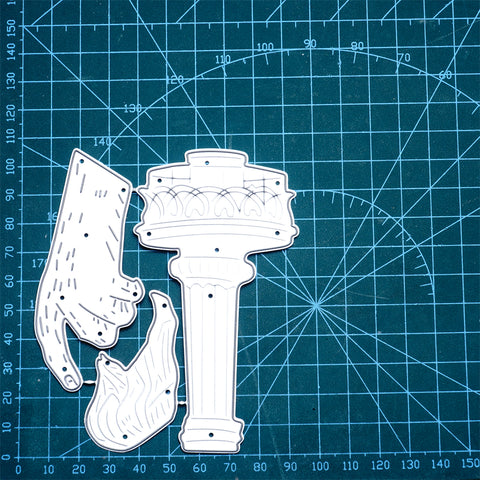 Inlovearts Torch of Freedom Cutting Dies