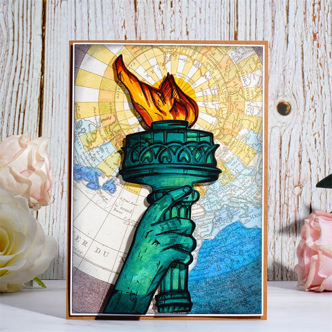 Inlovearts Torch of Freedom Cutting Dies