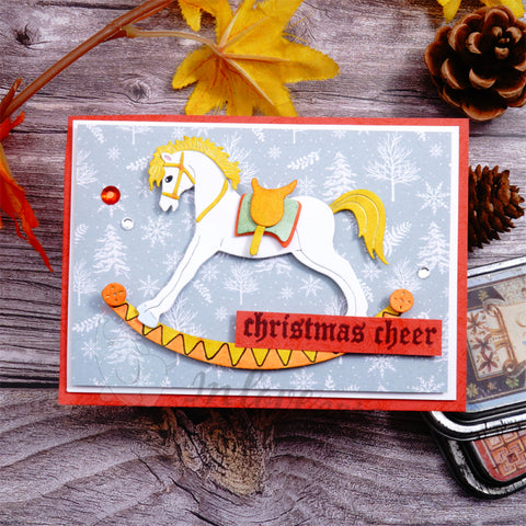 Inlovearts Toy Rocking Horse Cutting Dies