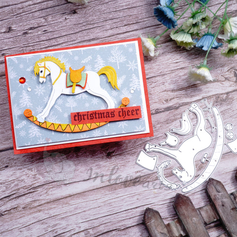 Inlovearts Toy Rocking Horse Cutting Dies