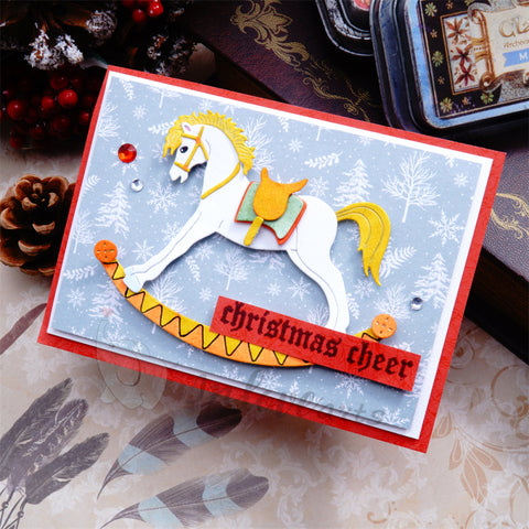 Inlovearts Toy Rocking Horse Cutting Dies