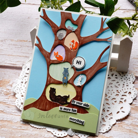 Inlovearts Tree House Cutting Dies