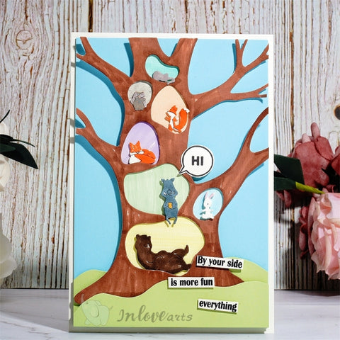 Inlovearts Tree House Cutting Dies
