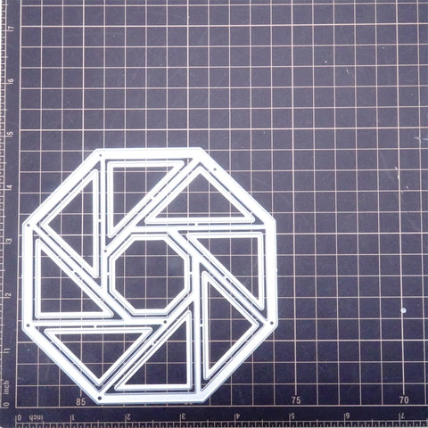 Inlovearts Triangles Forming Octagon Background Board Cutting Dies