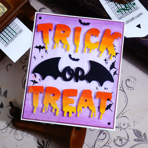 Inlovearts Trick or Treat and Bat Wings Cutting Dies