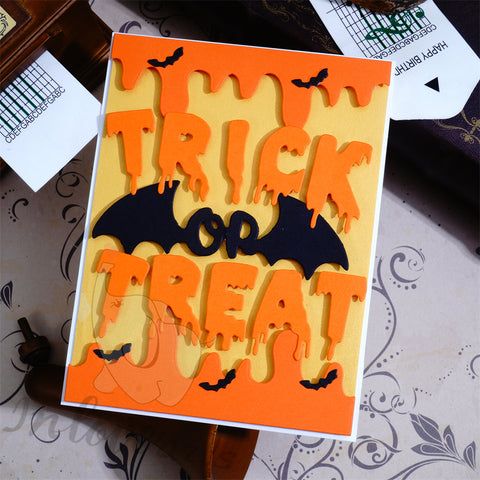 Inlovearts Trick or Treat and Bat Wings Cutting Dies