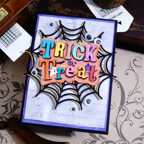 Inlovearts Trick or Treat and Spider Web Cutting Dies