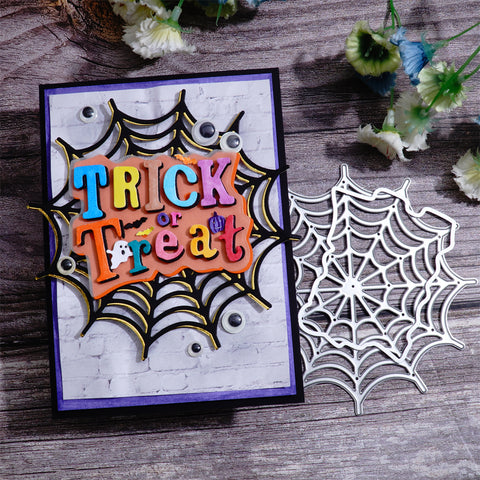 Inlovearts Trick or Treat and Spider Web Cutting Dies