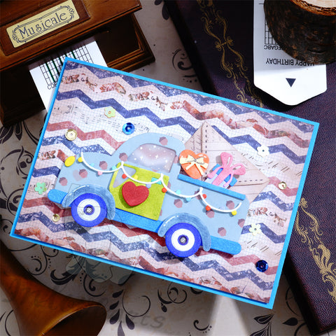 Inlovearts Truck Full of Gifts Cutting Dies