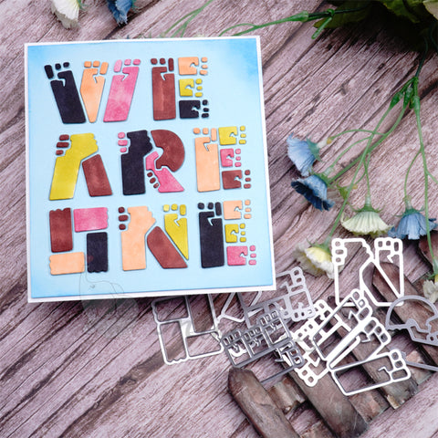 Inlovearts "WE ARE ONE" Word Cutting Dies