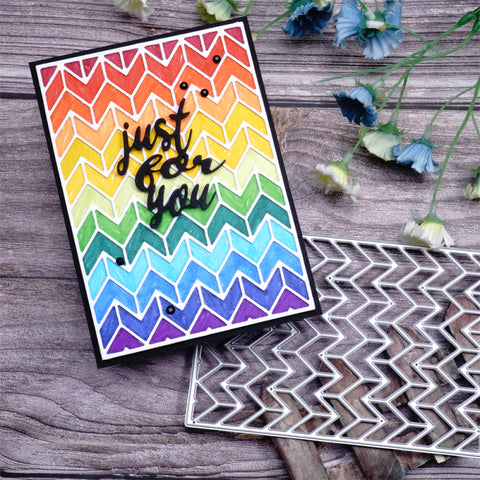 Inlovearts Wave Pattern Background Board Cutting Dies