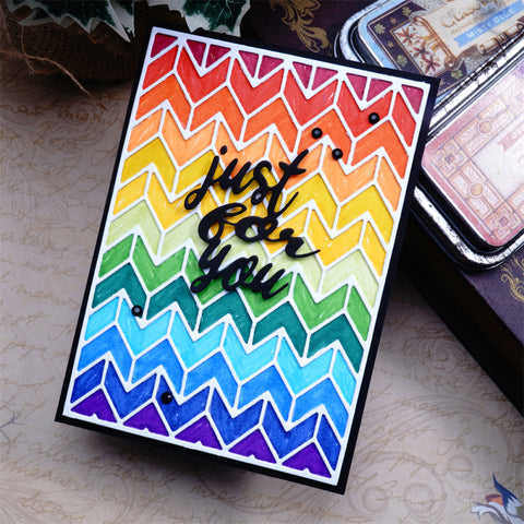 Inlovearts Wave Pattern Background Board Cutting Dies