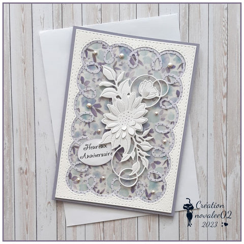 Inlovearts Wavy Line Frame Cutting Dies
