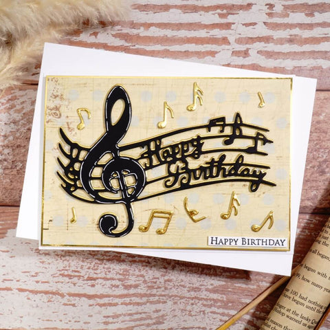 Inlovearts Wavy Music Note Cutting Dies