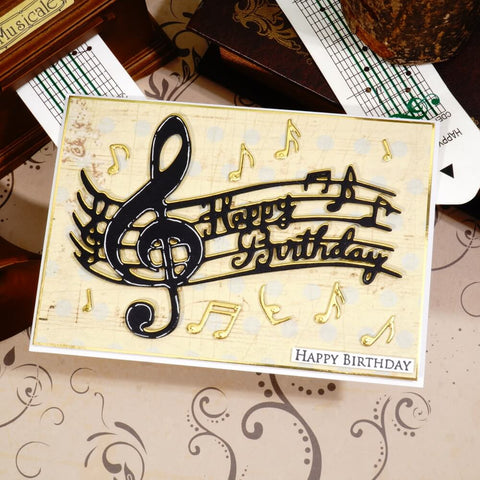 Inlovearts Wavy Music Note Cutting Dies